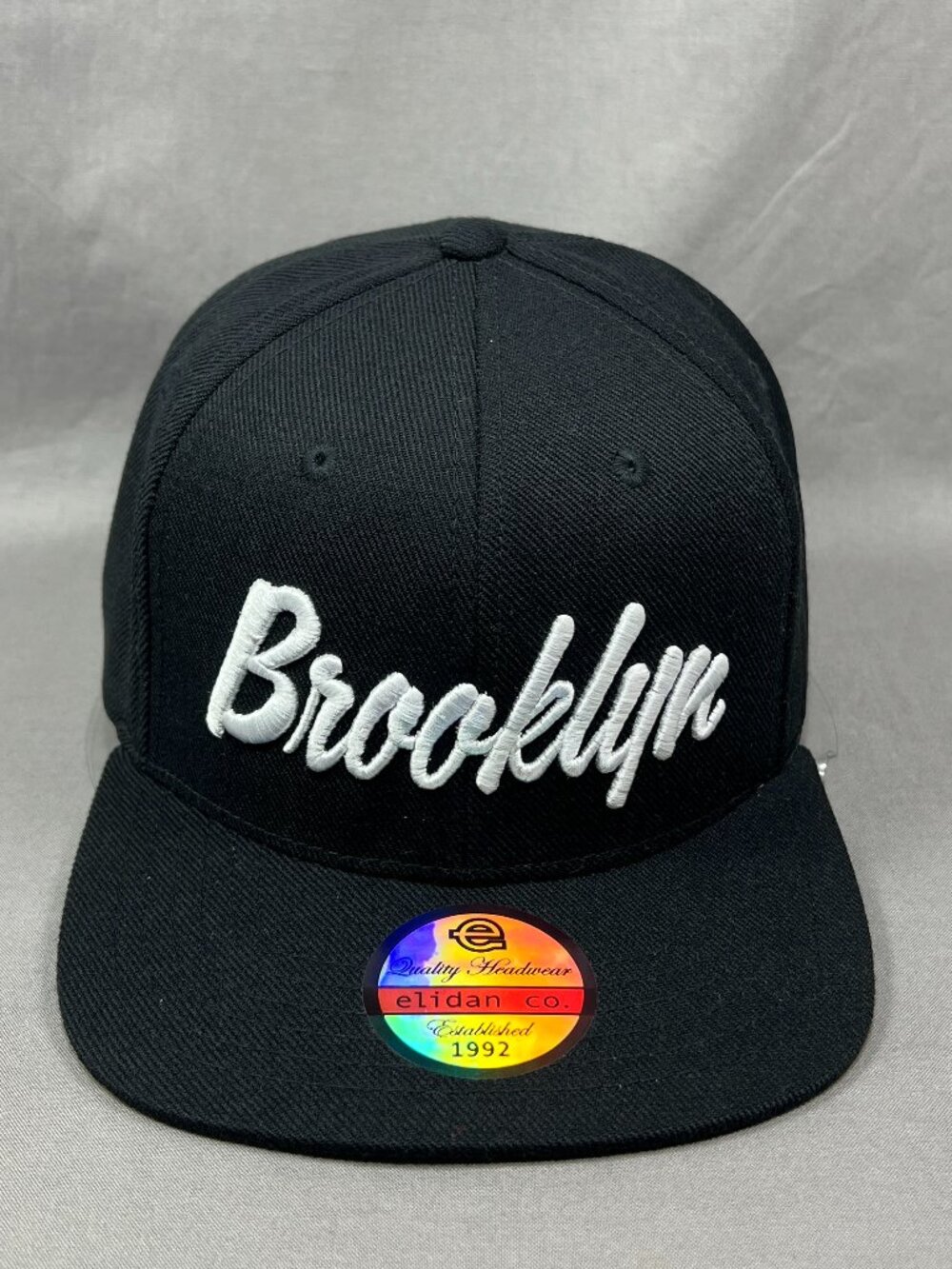 Brooklyn New York City NY Elidan Snapback Hat Cap Black Souvenir State Golf Mens